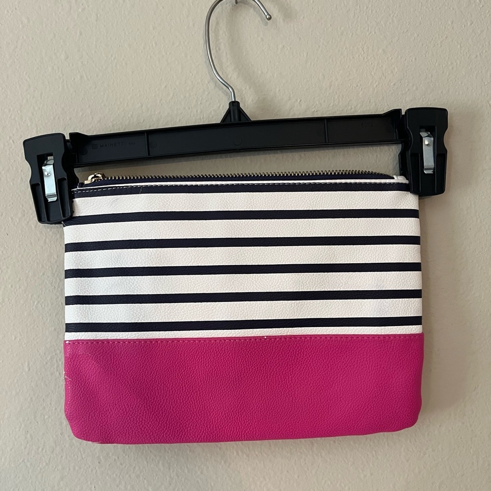 Merona Brand Striped Pouch Handbag